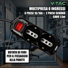 V-TAC Power Strip Black 6 Slots with Switch and Cable