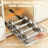 YUBAMIN Pull Out Cabinet Organizer, 1 Pack Stainless Steel Pull