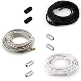 Voyzdx Cordones De Zapatos Elástica Sin Atadura,Cordones Elásticos de Goma con Botón de Metal,Cordones Elásticos De Cierre Rápido Sin Ataduras [No es Necesario Atar los Cordones de los Zapatos]