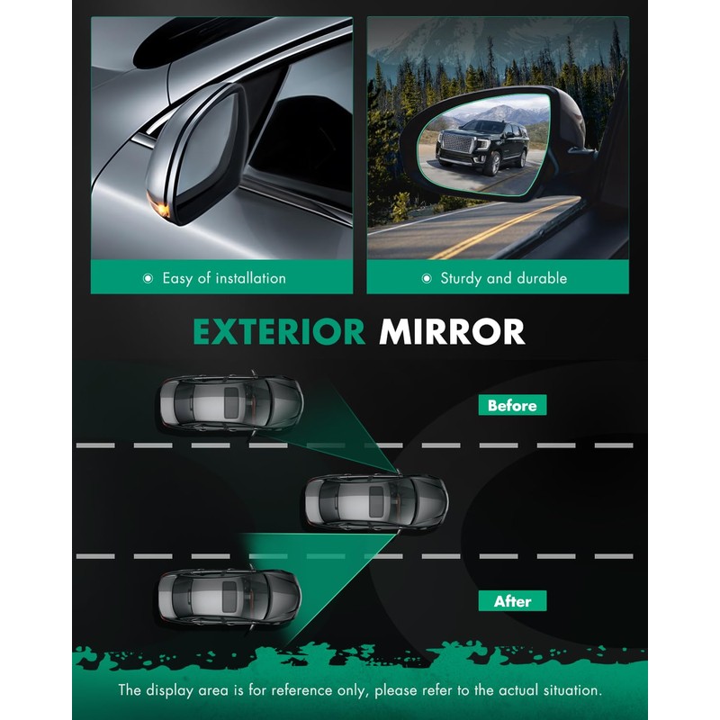 SCITOO Left and Right Side Mirrors Fit Compatible with 1991-1994