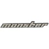 MONSTER SPORT ZZZE47 Plated Emblem No Pin Large 5.9 x
