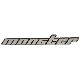 MONSTER SPORT ZZZE47 Plated Emblem No Pin Large 5.9 x 0.8 inches (150 x 20 mm)