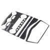 Console AC CD Panel Cover Carbon Fiber Conditioner Switch Decorative