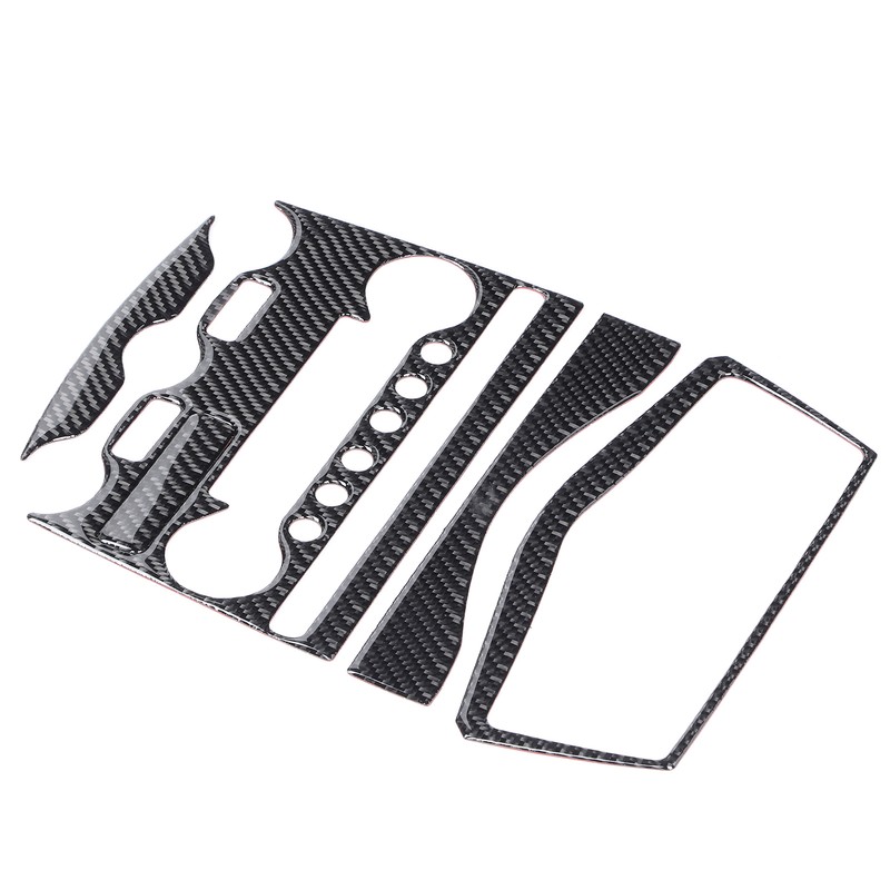 Console AC CD Panel Cover Carbon Fiber Conditioner Switch Decorative