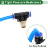 HOPESPANNER Push to Connect Air Fittings 1/4" t Type Air