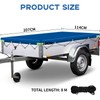 Trailer Tarpaulin Flat Tarpaulin 207 x 114 x 10 cm