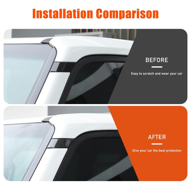 Heutamo A Pillar Upper Cover Replacement Compatible with Toyota Land
