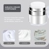 ASEVAT 1 oz Airless Pump Jar, Refillable Cream Jar Vacuum