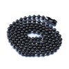 IFUAQZ Titanium Stainless Steel Bead Chain Necklace for Men Women