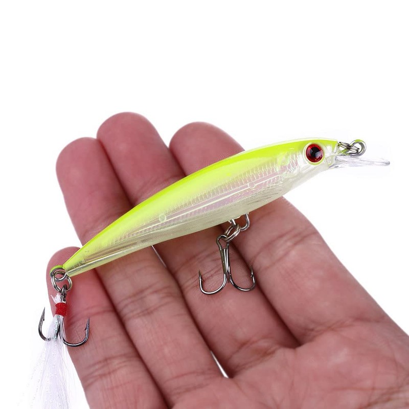 10 Fishing Lure, Hard Minnow Fishing Lures Saltwater Bass Crankbait