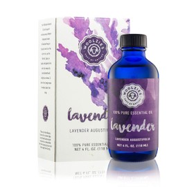Woolzies Lavender Essential Oil - Aromatherapy Essential Oils for Diffuser and Topical Use | 100% Pure Therapeutic Grade Lavendar | 4 Fl Oz