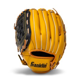 Franklin Sports Baseball and Softball Glove - Field Master - Baseball and Softball Mitt - Adult and Youth Glove - All Positions - Left Hand Throw - 10.5"