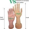 Voloria Practice Flexible Mannequin Hand Nail Display with Soft Fingers