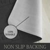 Lions 2 Piece Non Slip Striped Bath Mat & Pedestal