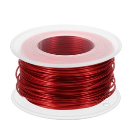 PATIKIL 18 Gauge 1mm Aluminum Craft Wire, 98.4Ft Metal Wire Armature Bendable Wire for Jewelry Making Metal Wrap DIY, Red