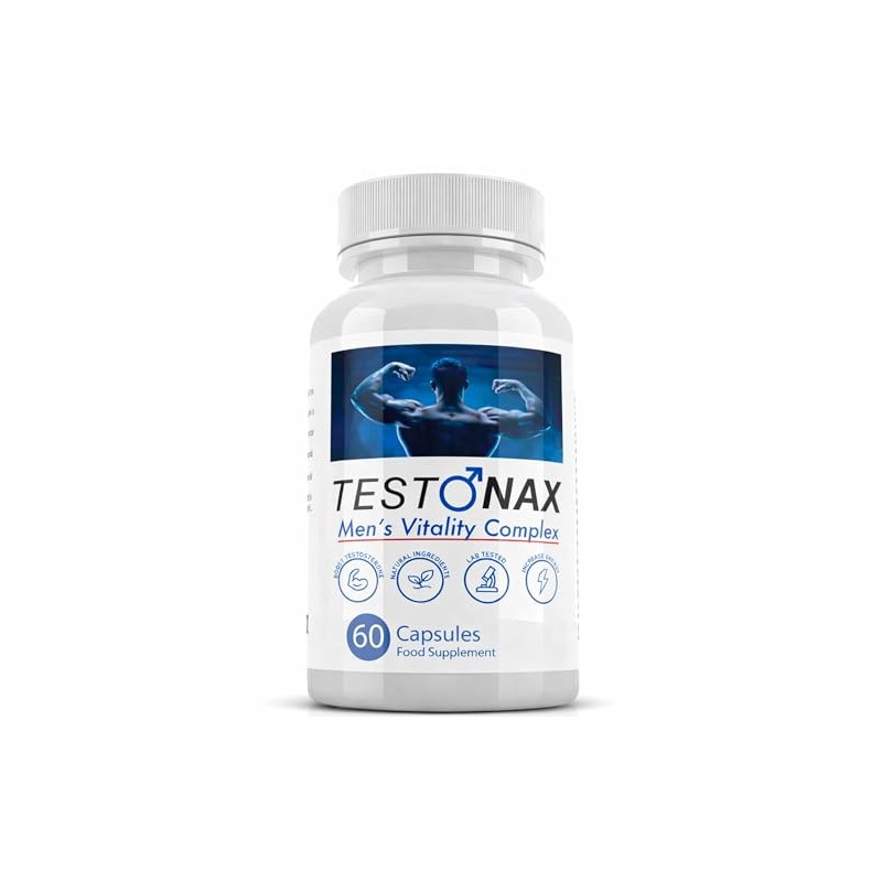 TestoNax Men’s Vitality Complex – 60 Capsules | Zinc &