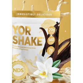 YOR Health Vanilla Shake Meal Replacement Nutritional Soy-Free Whey Protein