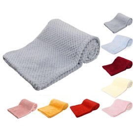 Baby SUPER SOFT Luxury WAFFLE Blanket (75 x 100cm) (Grey)