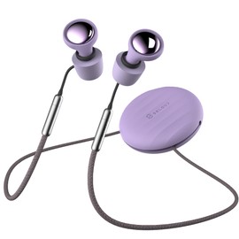 Selouj Ear Plugs for Sleeping and Concerts with Lanyard, Ultra-Comfy Anti-Loss Earplugs, 45dB Noise Reducing, Flexible Hearing Protection for Travel, Focus, Festivals, 8 Pair Eartips, Violet