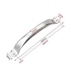 ORTAVA Pack of 4 Cabinet Door Handles, Stainless Steel Furniture Handles, Kitchen Handles, Drawer Handles with Screws (Hole Spacing: 160 mm)