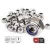 DOJA INDUSTRIAL Self-Locking Nuts M4 Pack of 50 Galvanised Steel