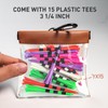 AXKAL Golf Pouch Bag Transparent 1 or 2 Pack with