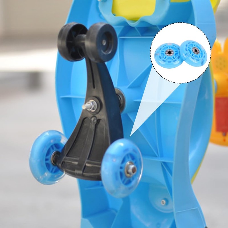 2 Pcs LED Flash Scooter Wheels 80mm，scooter wheels， micro scooter