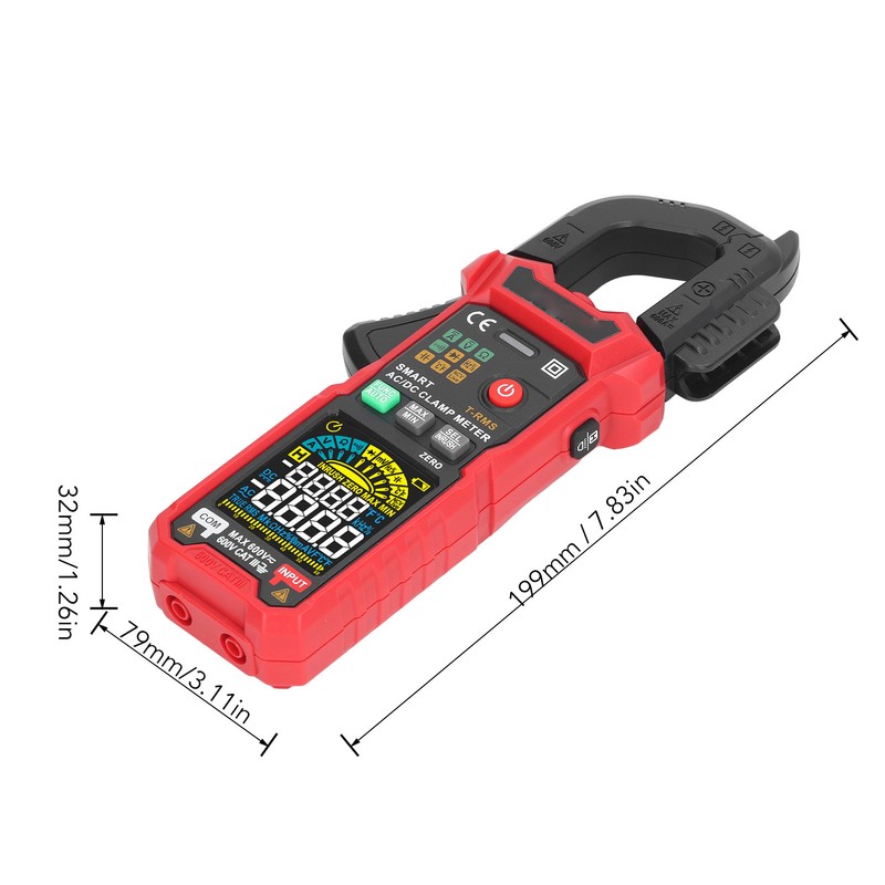 Digital Clamp Meter Multifunctional AC DC Ammeter NCV Smart Auto
