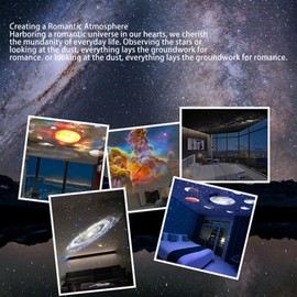 Star Projector, Galaxy Projector for Bedroom, HD Image Night Light Projector with 12 Theme Films, 12.5㎡ Large Projection Area, for Kids Adults Gaming Room Home Theater (Silver)