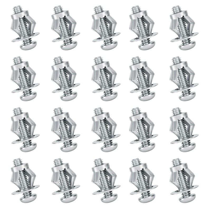 Heavy Duty Hollow Wall Anchor Jack Nuts, Zinc Plated Steel,