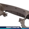 PIT66 Center Front Brown Dash Pad Bezel Cover Compatible with