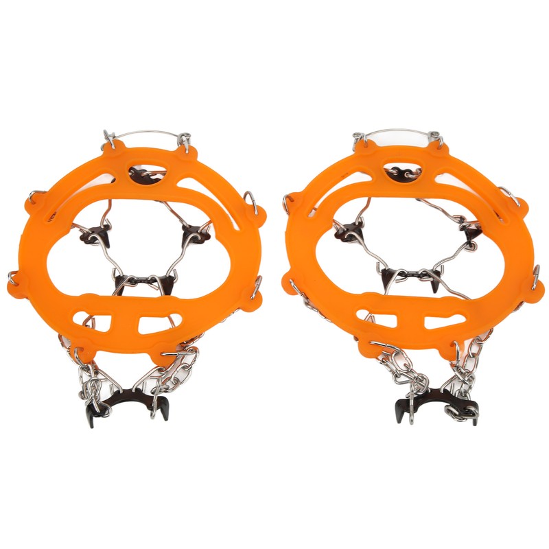 2Pcs Ice Traction Cleats Anti Skid Shoe Crampon Cover Snow
