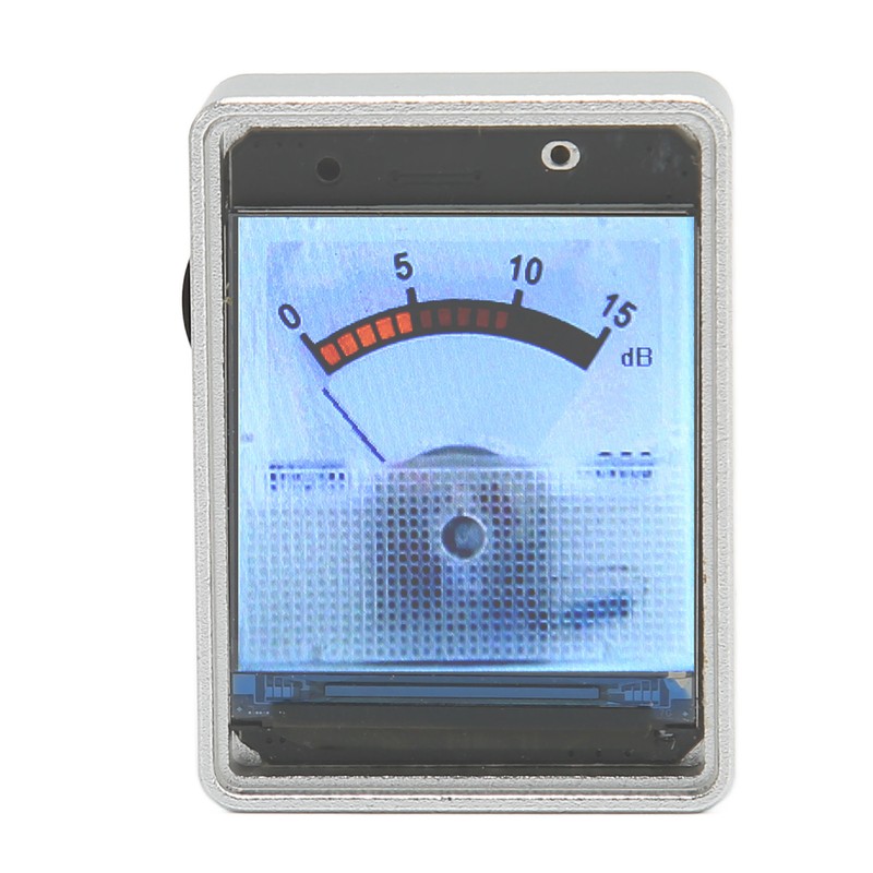 VU Meter Aluminium Alloy Shell 1.3 Inch Display Voice Activated