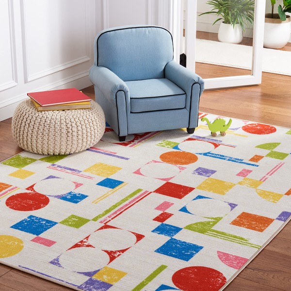 SAFAVIEH Kids Playhouse Collection Area Rug - 6'7" x 9',