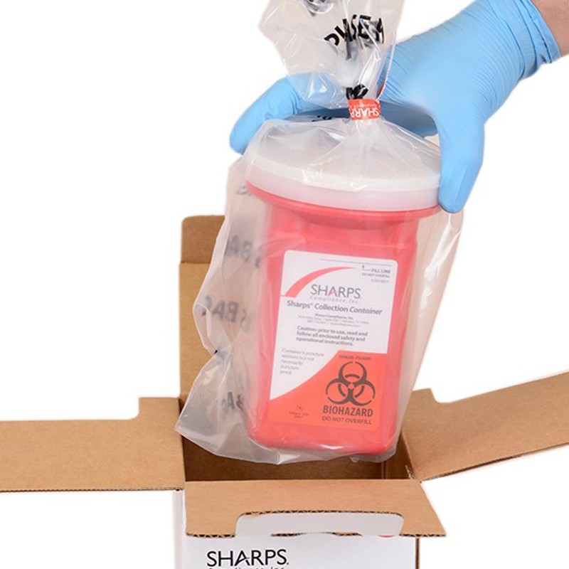 Sharps Recovery System Mailback Sharps Container 0.25 gal. Vertical Entry