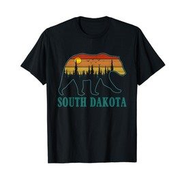 South Dakota Mountain Grizzly Bear Nature Camping Hiking T-Shirt