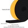 Trisiki Weather Stripping Door Seal Strip, Strong Adhesive Foam Insulation