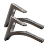 Dulles Glass Floating Shelf Brackets, Aluminum Heavy Duty, Chrome, for