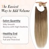 Full Shine Wire Human Hair Extensions 80 Grams Golden Brown