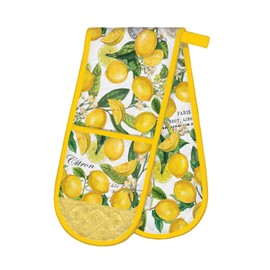 Michel Design Works Double Oven Glove, Lemon Basil