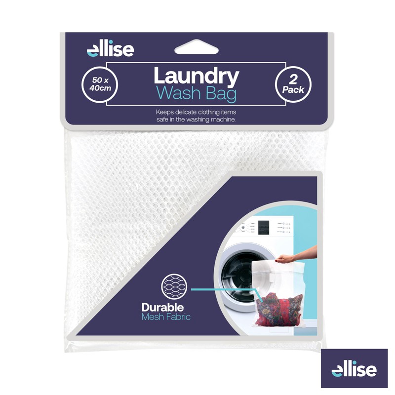Ellise Delicates Laundry Washing Bag 2 Pieces Set, 50 x