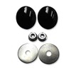 La Choppers LA-9001-00B Fairing Mirror Hole Plugs - Black
