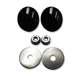 La Choppers LA-9001-00B Fairing Mirror Hole Plugs - Black