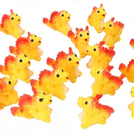 BuleVina 20Pcs Mini Resin Dragons - Tiny Chinese Dragon Miniature Figurines for Garden Decor, Fairy Moss Landscape, DIY Crafts, and Animal Models