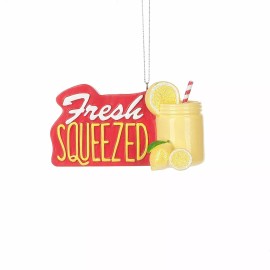Unbranded Fresh Squeezed Lemonade Drink Hanging Figurine Ornament