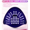 Zawaer Uv Lampe für Gelnägel, 280W 66 Perlen Licht für