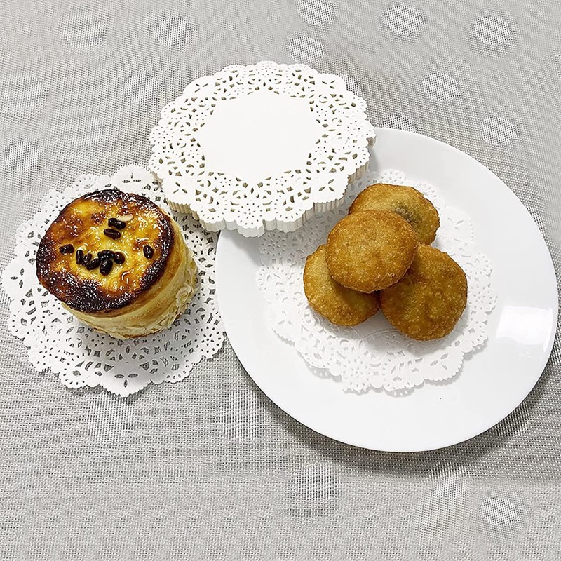 6-1/2" Paper Doilies, Round Lace Doilies Paper, 100Pcs Decorative Paper