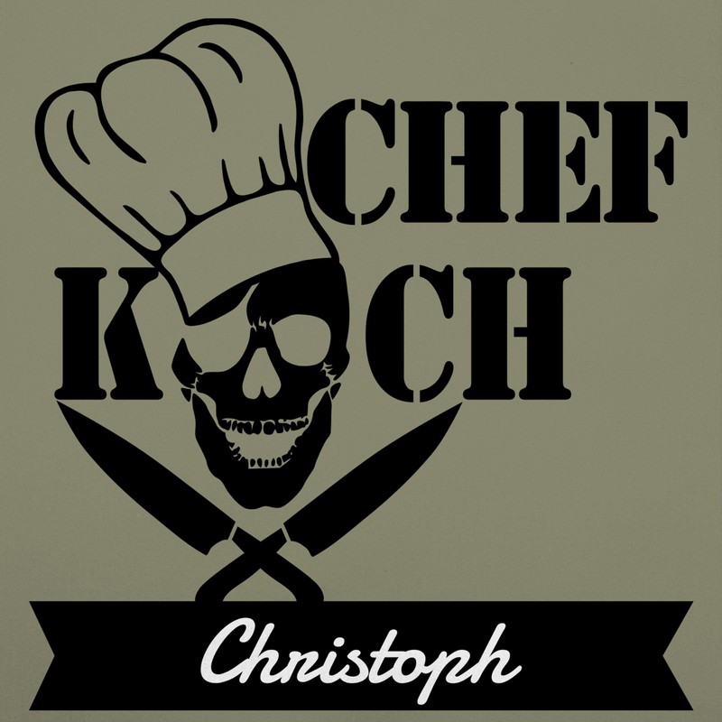 Geschenk mit Namen personalisiert by Shirtracer - Apron - Chefchef