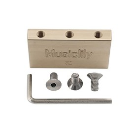 Musiclily Ultra 32mm Solid Brass Tremolo Block for Floyd Rose Locking Tremolo Bridge Electric Guitar