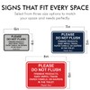 All Quality Classic Framed Please Do Not Flush Thank You